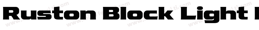 Ruston Block Light Expanded字体转换